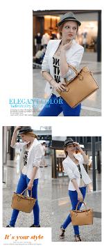 หมดค่ะ กระเป๋าแฟชั่น Axixi แบรนด์ดัง  รุ่น 10021 สีเบจ ดูเก๋มาก ดีไซน์ไม่ซ้ำใคร