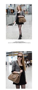 หมดค่ะ กระเป๋าAxixi กระเป๋าแฟชั่น สไตล์เกาหลี แบรนด์ดัง  รุ่น 2001 สี deep blue coffee สวยมาก