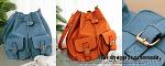 กระเป๋าเAxixi แบรนด์ดัง  รุ่น Y011  สีฟ้าหม่น เก๋มาก 