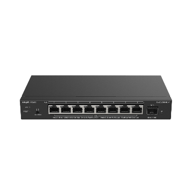 SWITCH Ruijie RG-ES209MG-P 8 PoE x 2.5G ports and 1 x 10GE SFP+, 130 W PoE budget