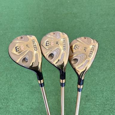 รหัสสินค้า HB-E-G HYBRID EXCEED GOLD สินค้ามือสอง สภาพดี หัวไม้ที่ตีง่ายที่สุด เหมาะสำหรับนัก